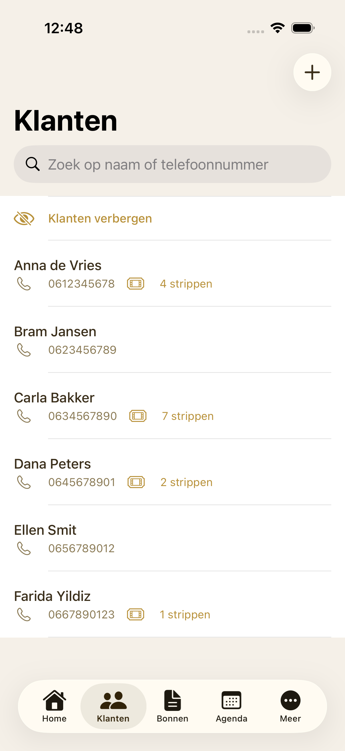 ViCli App — Klantenkaart & Strippenbeheer
